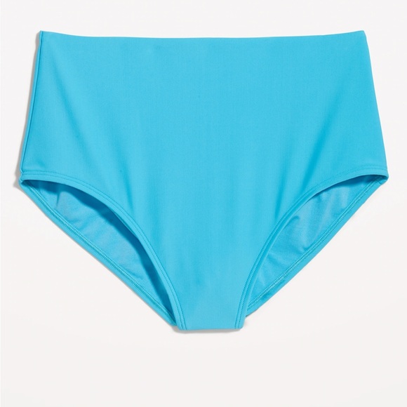 NWT OLD NAVY High-Waisted Bikini Swim Bottoms Color: CASA BLUE SIZE MEDIUM - Picture 4 of 5